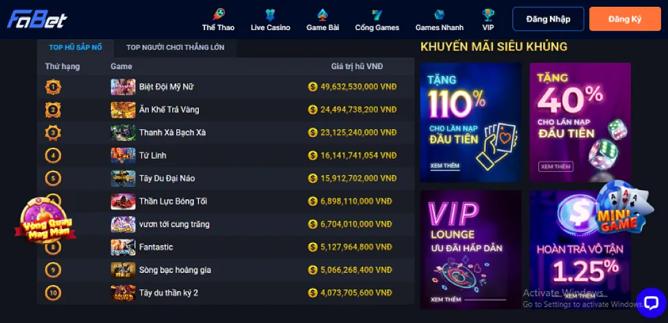 Điền thông tin vào form đăng ký win666